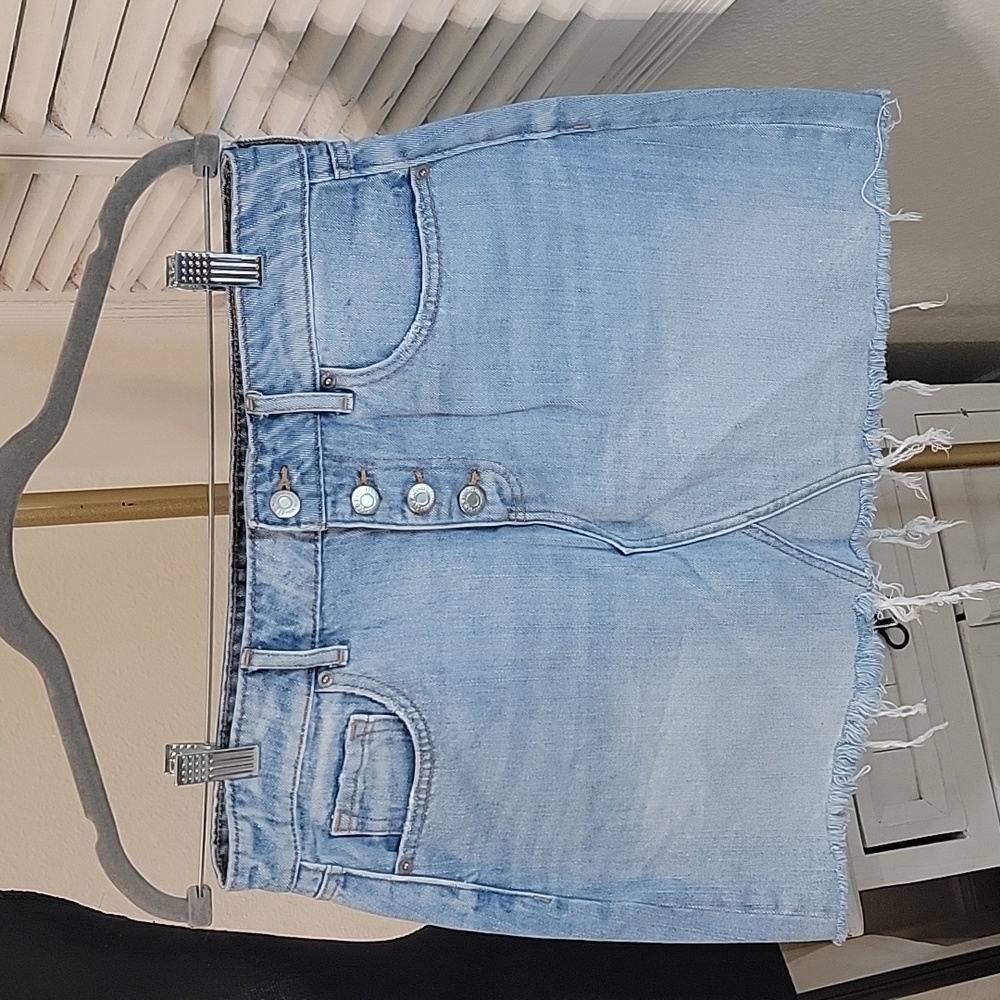 American Eagle Outfitters Light Blue Denim Skirt
